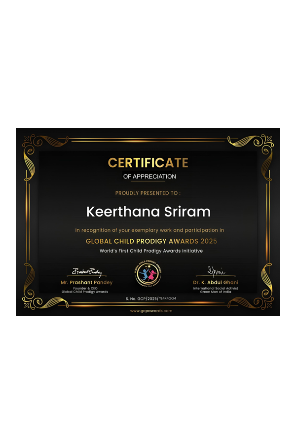Global Child Prodigy 2025